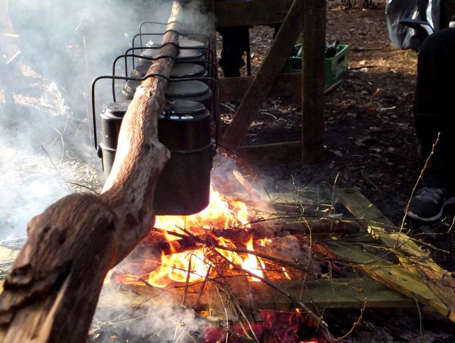 AZÜ.SH Kochen Essgeschirr Feuer Krise prepper Outdoor Holz