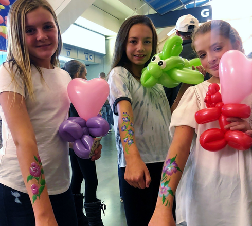 Balloon Toys and Arm Paintings