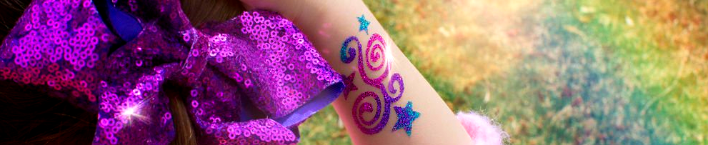 Glitter Tattoos for boys and girls