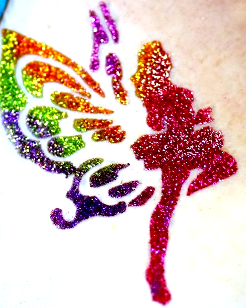 fairy glitter tattoo
