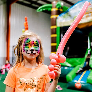 Face Painting and Balloon Art Combination party