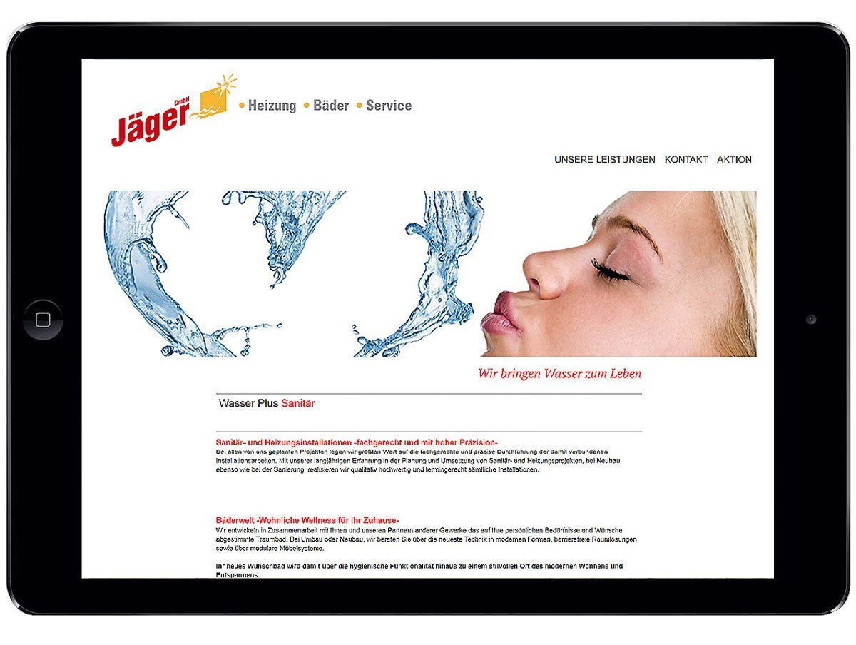 Internetauftritt Sanitär Internetauftritt