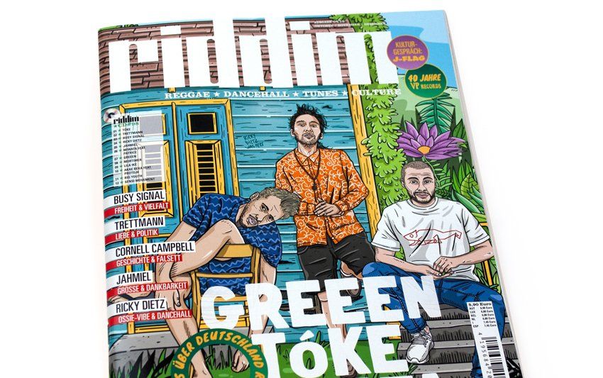 Riddim Cover Coverillustration für das Riddim Magazin