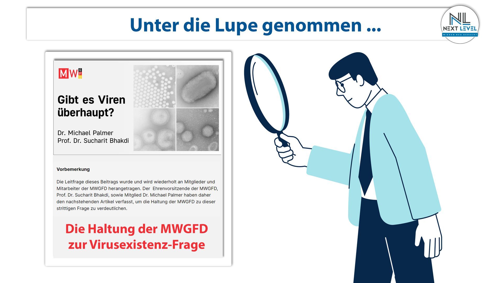 Bhakdi & Palmer im Irrtum