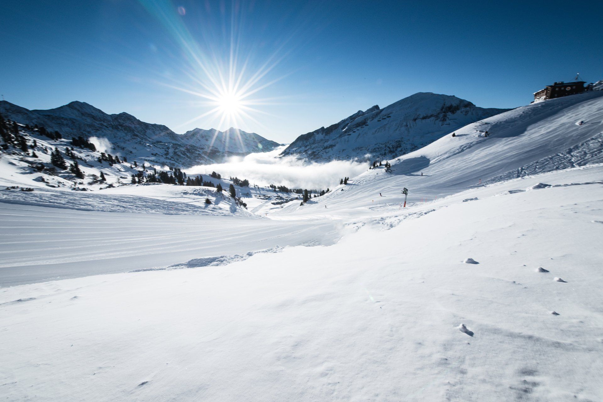 winterlandschaft berge schnee obertauern