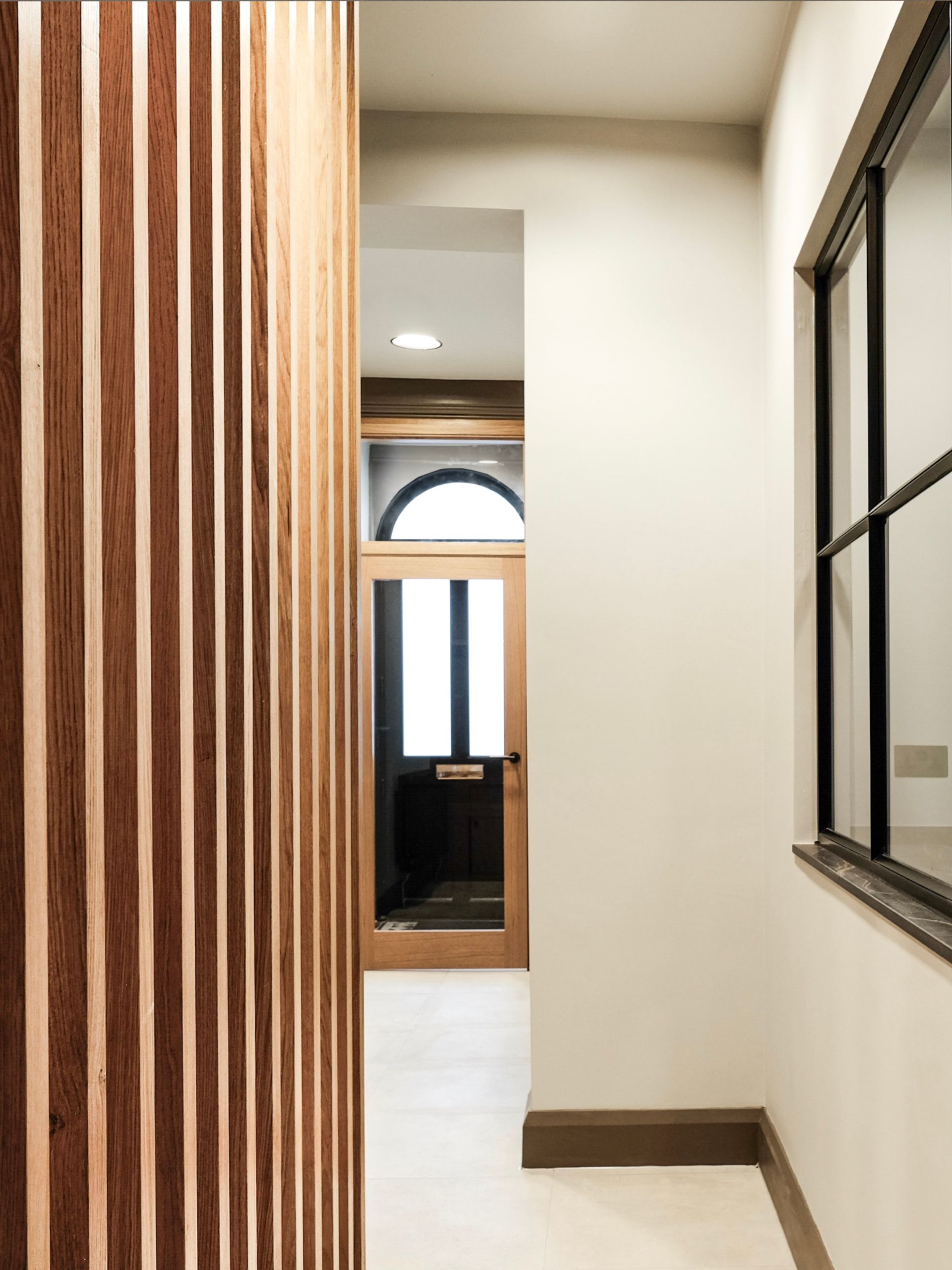 Bright living space of liverpool historian terrace after refurbishment by Human Architecture Studio