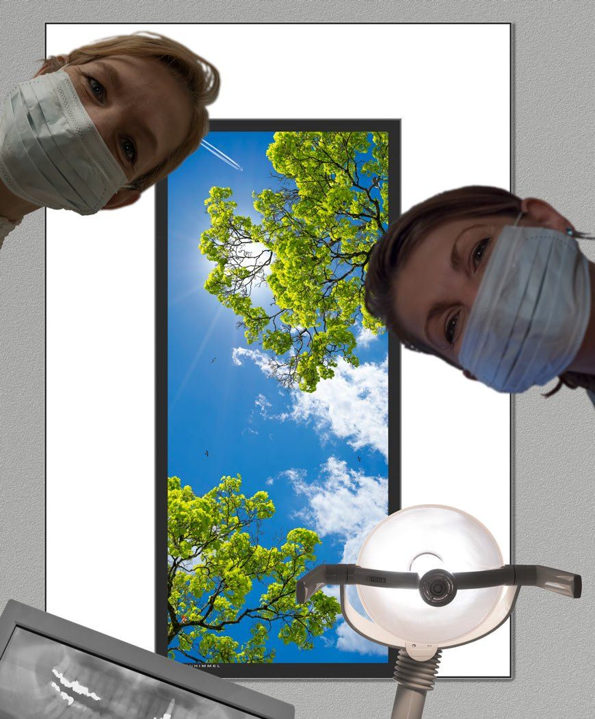 Behandlungsleuchte mit schöner Aussicht