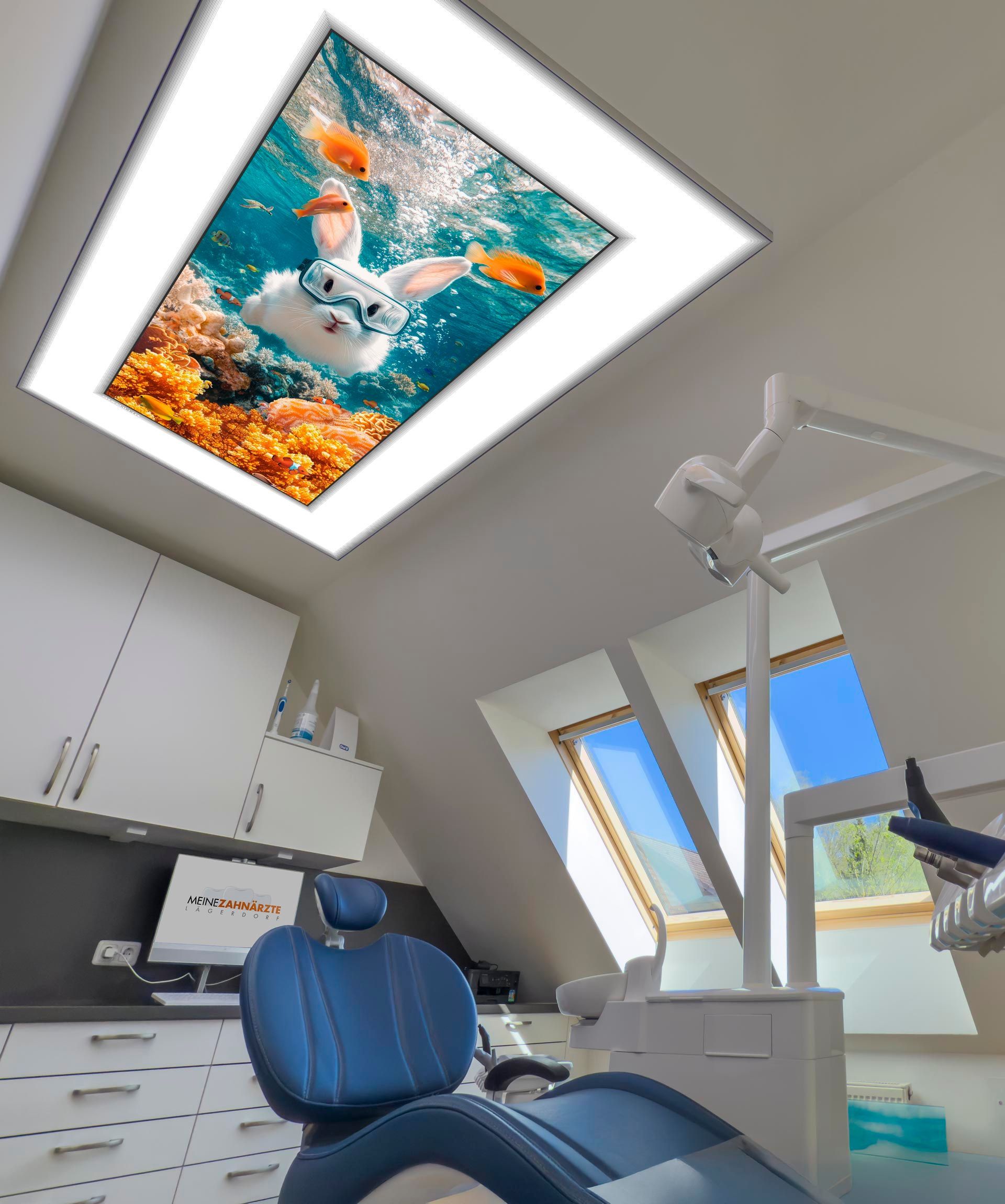 Behandlungsleuchte mit entspannender Aussicht