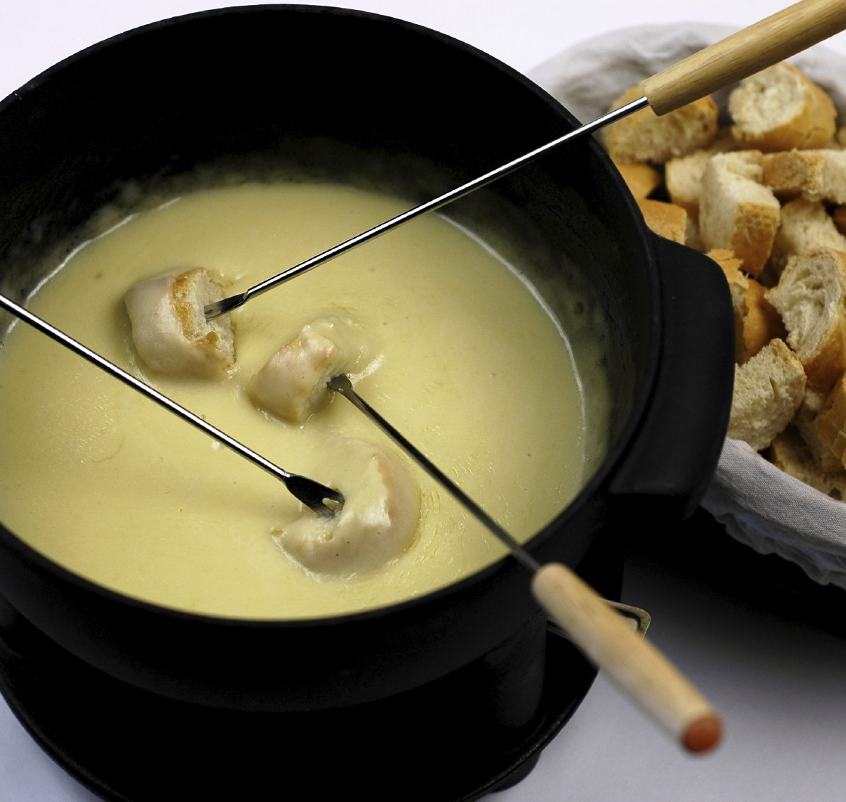 Käsefondue Käsefonude im Gasthof Lamm im Januar