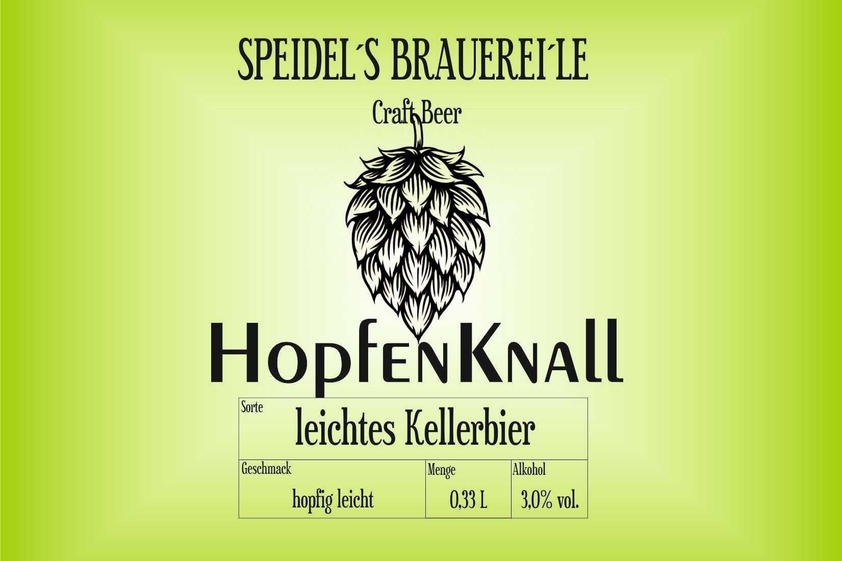 Hopfenknall Leichtes Kellerbier | Naturradler
