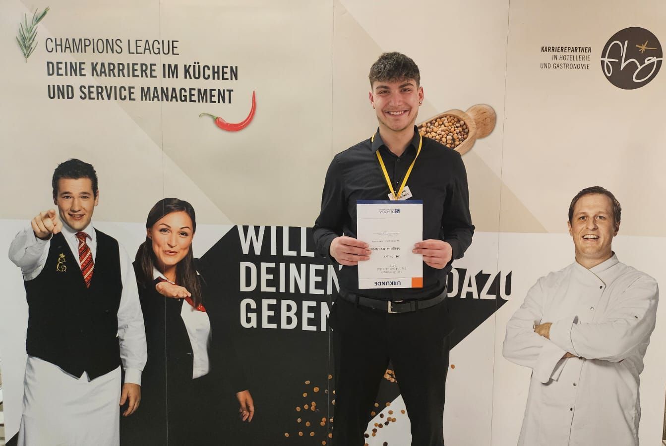 DEHOGA-Service Pokal Champions League - unser Azubi holt den 4. Platz beim DEHOGA-Service Pokal