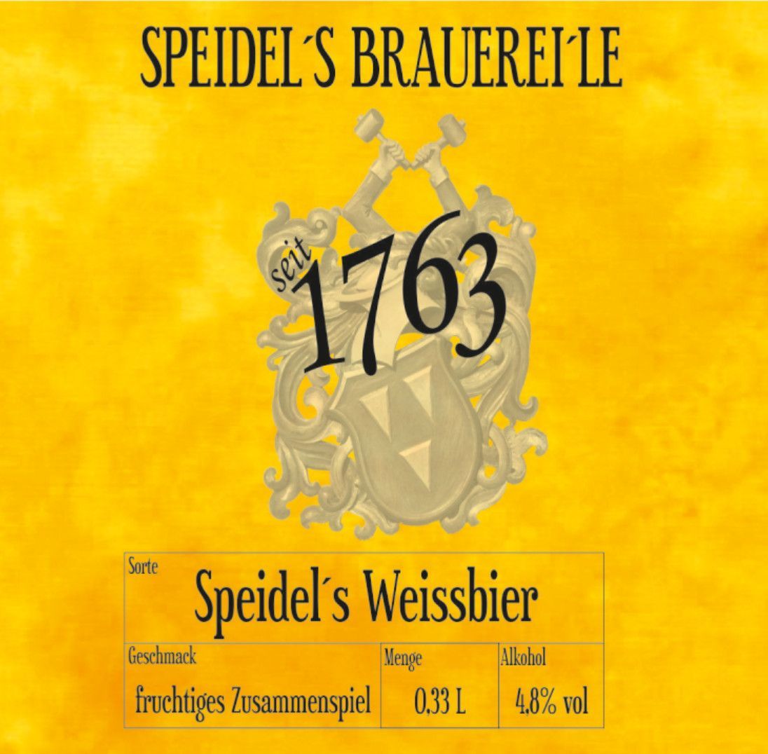 Speidel´s Weizen Speidels Brauerei | Weizen | Weizenbier | Weissbier