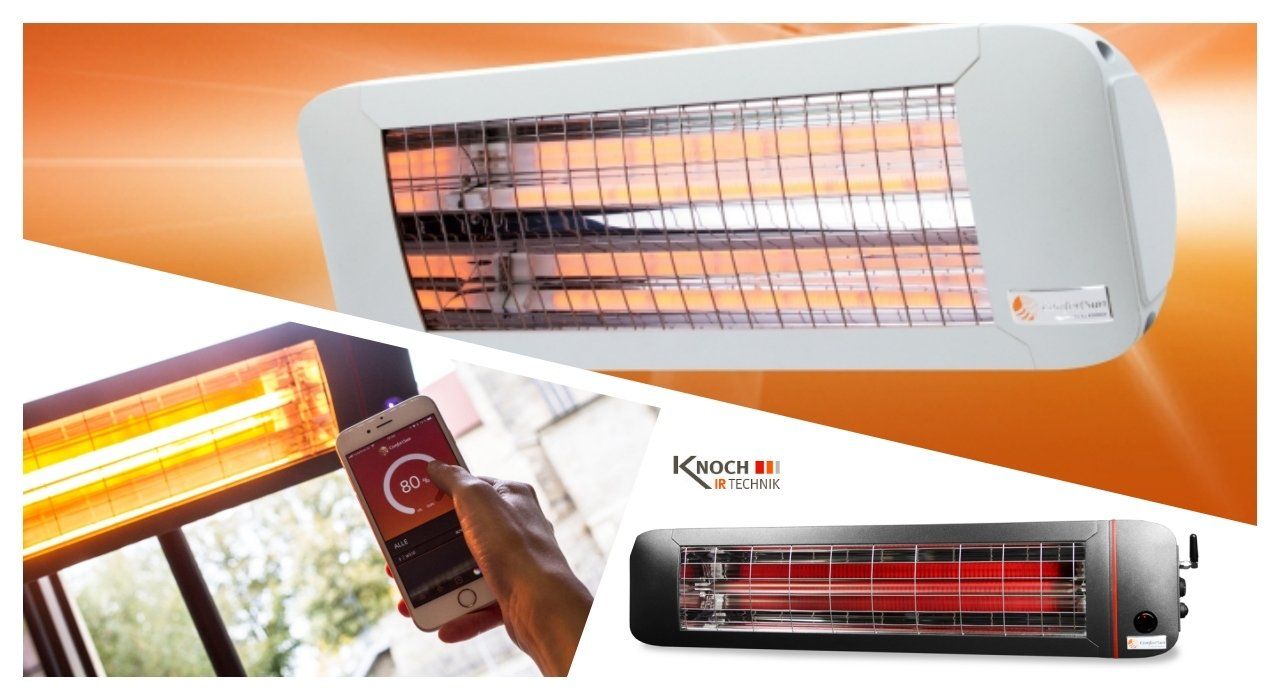 Heizstrahler, Infrarotwärmestrahler, Markisenheizung