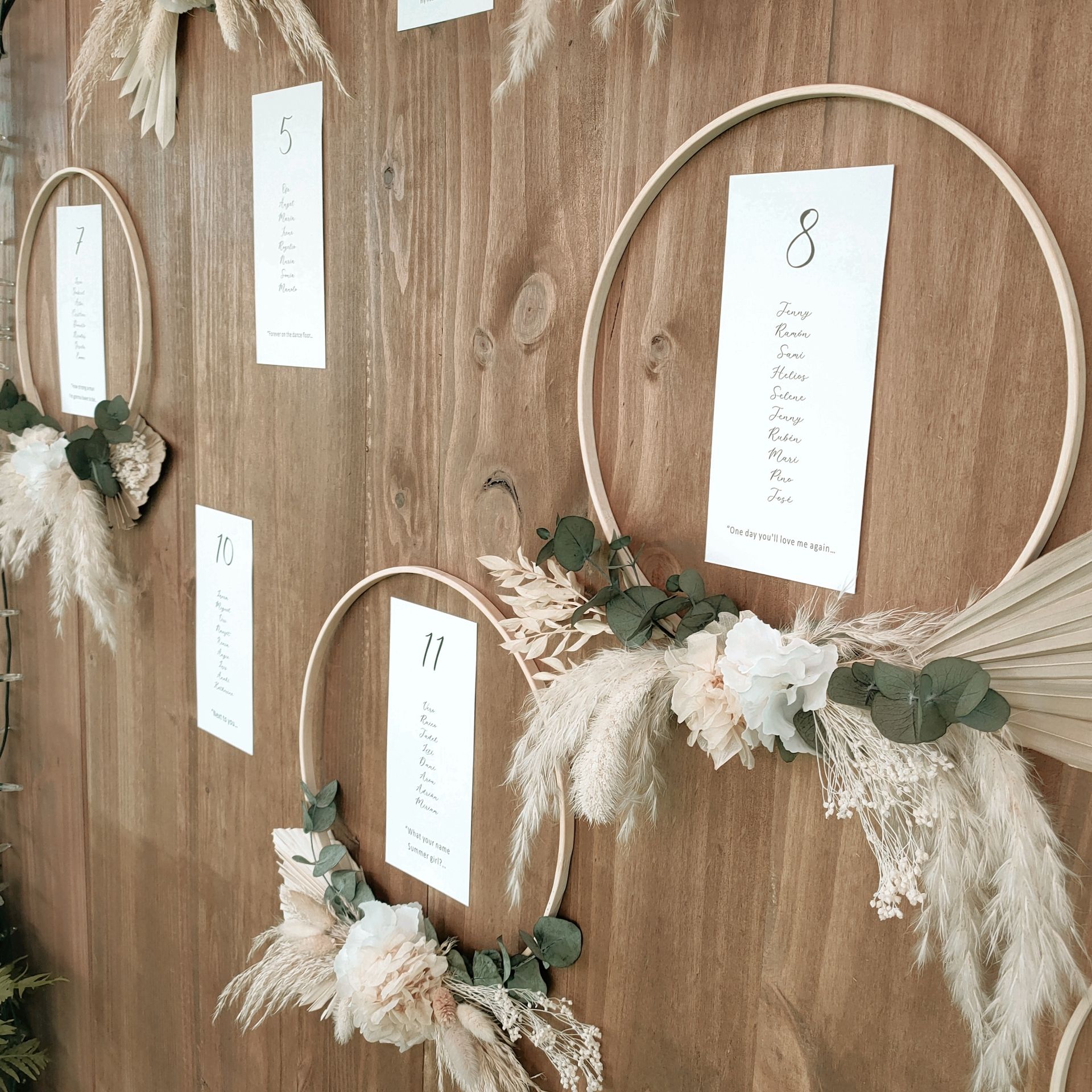 I Do Bodas Seating Plan Bohemio