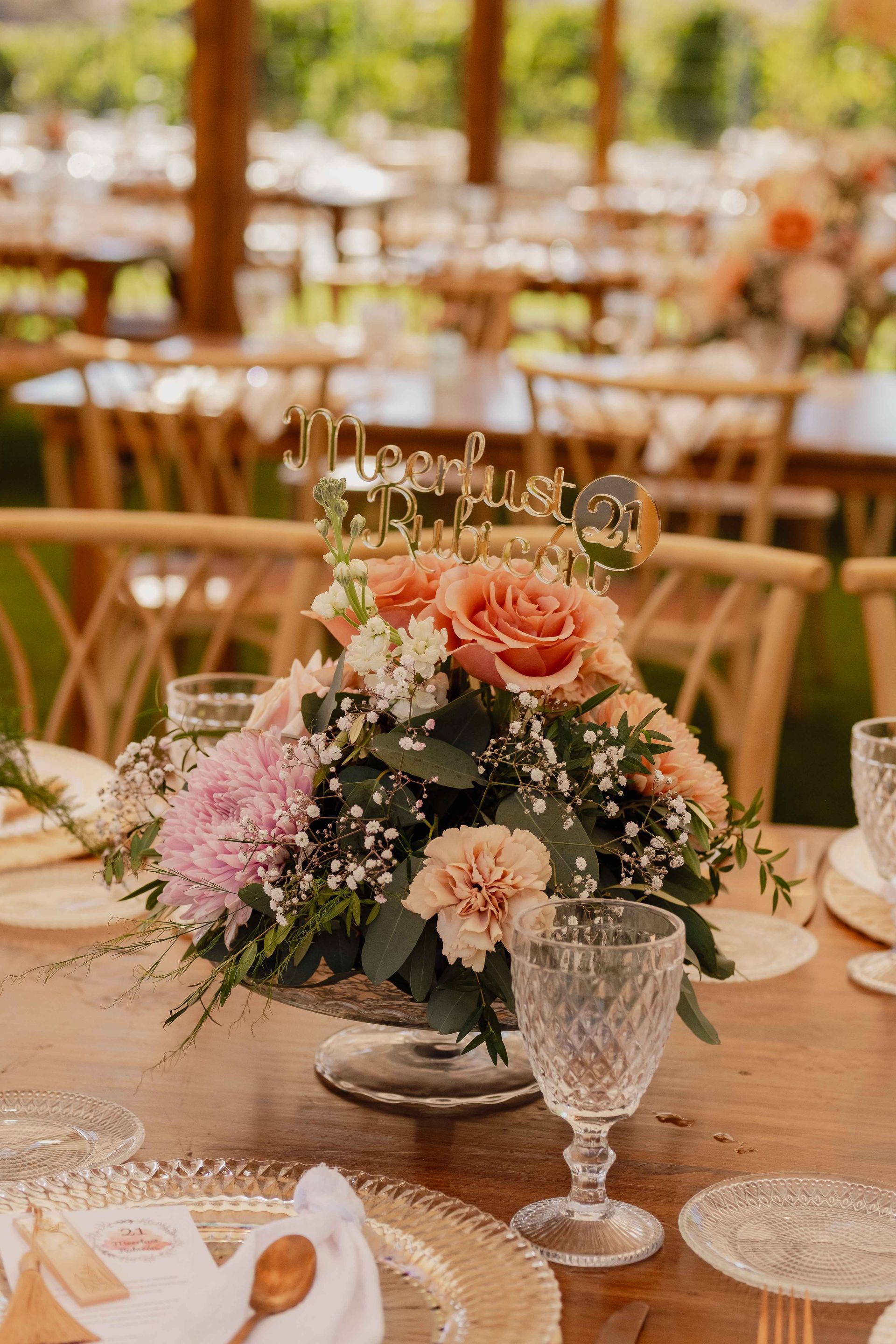 I Do Bodas Meseros temática vino estilo topper