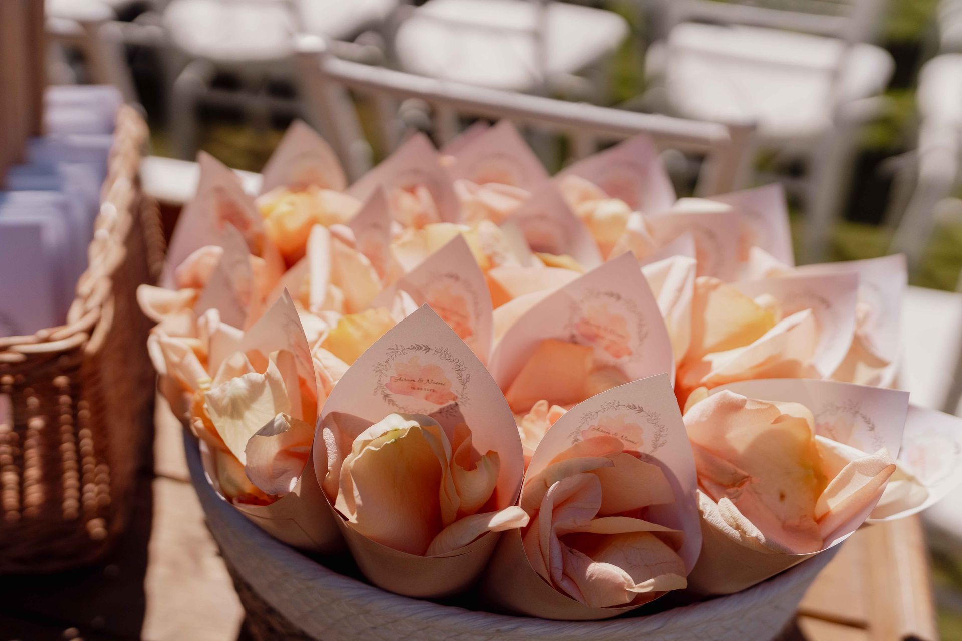 I Do Bodas Conos para petalos