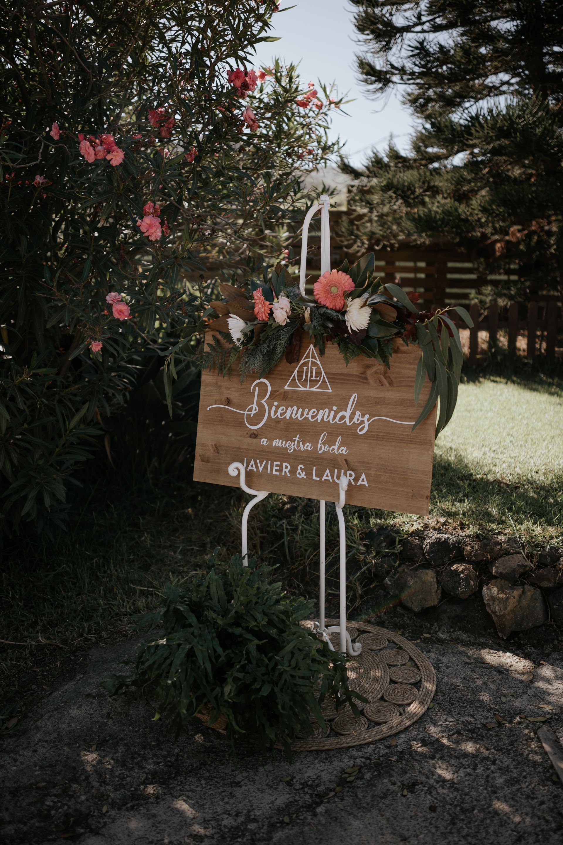 I Do Bodas Cartel de Bienvenida madera temática harry potter