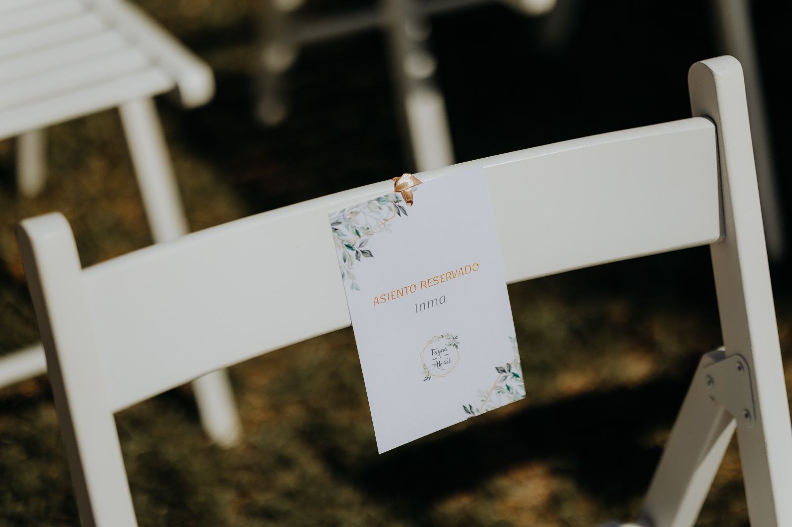 I Do Bodas Reservado asientos para ceremonia