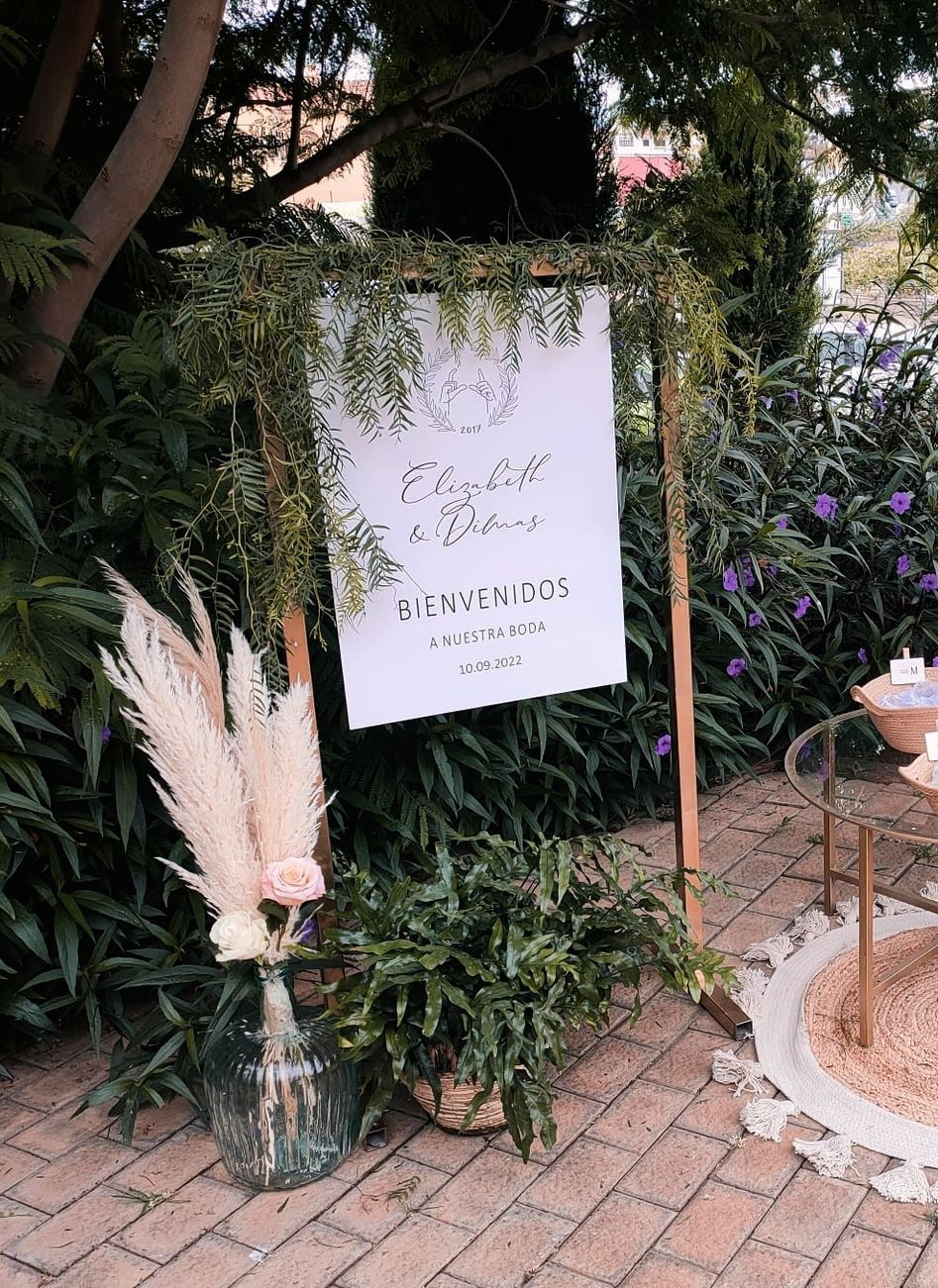 I Do Bodas Rincón Bienvenida Cartel Minimalista