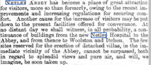 Past Lives + Times of Netley Village