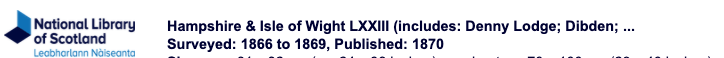 1870 Map of Netley Abbey