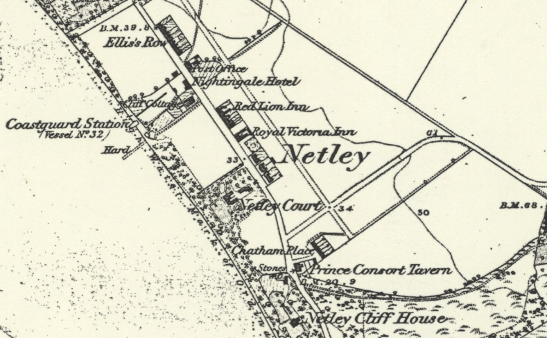 1870 Map of Netley Abbey