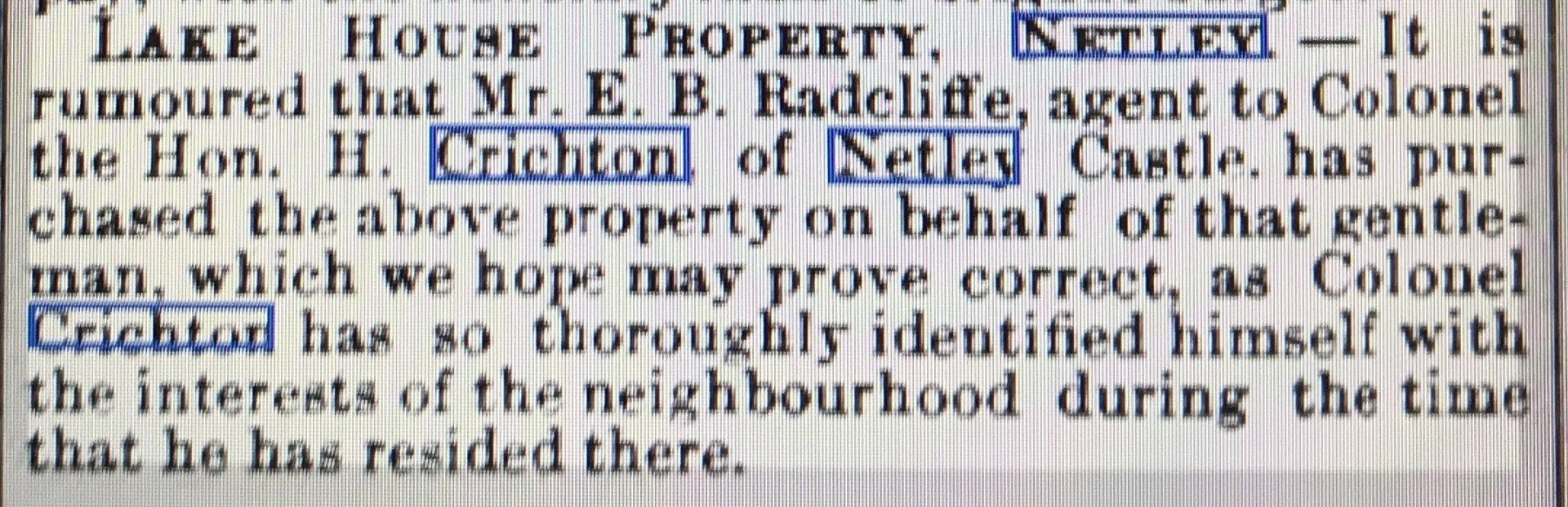 Past Lives + Times of Netley Village