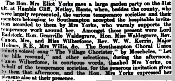 Past Lives and Times of Netley Abbey Village