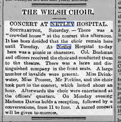 Welsh Choir at Netley