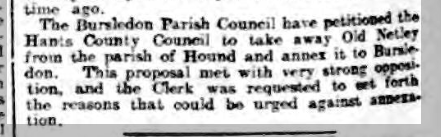 Old Netley leaves Hound for Bursledon