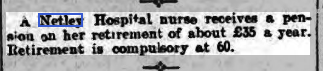 Netley Nurses' Pension