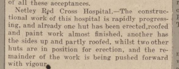 Netley Red Cross Hospital 1914