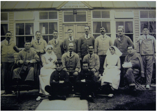 Patients and Staff at British Red Cross Hospital Netley 1914