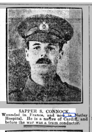 Sapper Connock at Netley Hospital