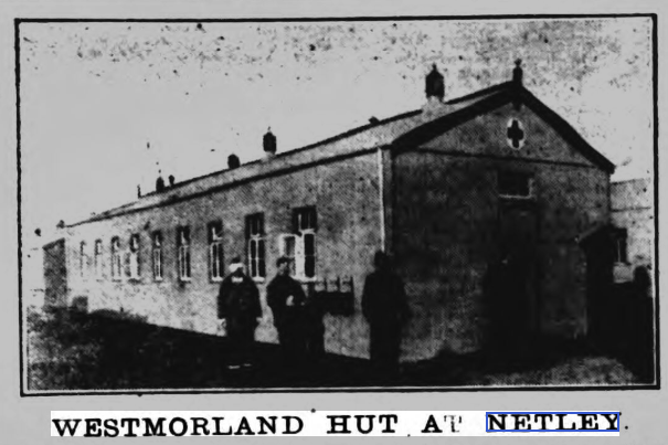 Penrith Observer 26/01/1915 Westmorland Hut at British Red Cross Hospital, Netley