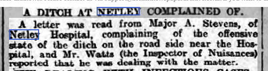 Netley Hospital complains to District Council