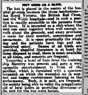 YMCA Work at Netley - new Hut