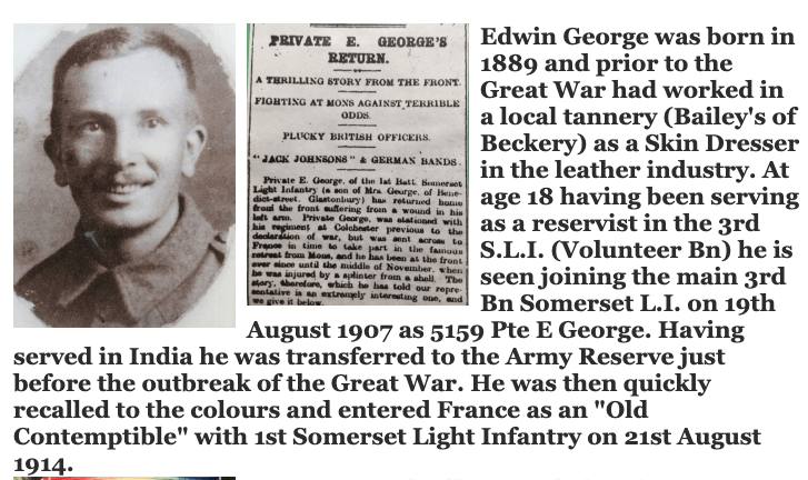 Edwin George at Netley Hospital 1915