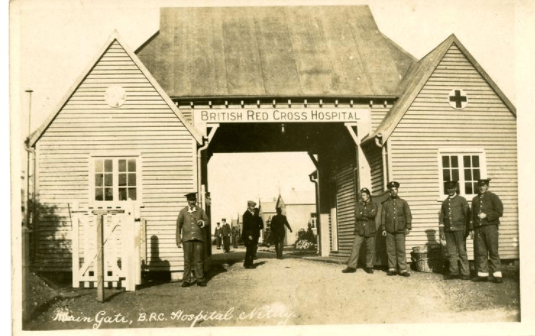 Main Gate of British Red Cross Hospital Netley 1915