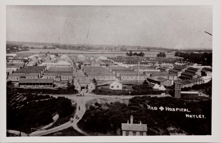 Photo from British Red Cross Museum Collection Photo Red Cross Hutted Hospital Netley 1915