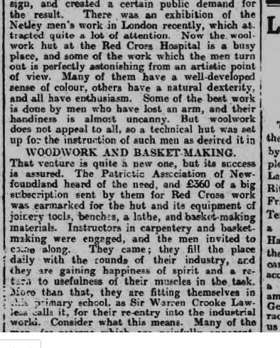 Red Cross Hospital, Netley - Craft Making