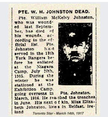 Pte Johnston at Netley Hospital 1916