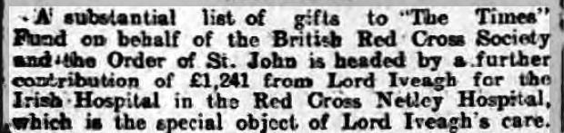 Irish Hospital in the Red Cross Netley Hospital