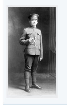 Private Johnny Dube at Netley Hospital 1916