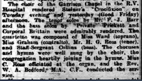 Garrison Chapel Choir at Netley