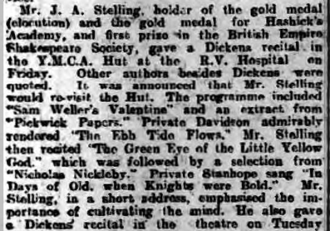 Shakespeare Society at Netley Hospital