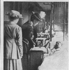 Their Majesties visit Netley Hospital 1917