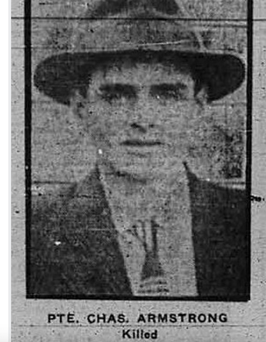 Private Charles Armstrong at Netley 1917