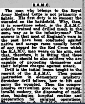 Role of RAMC at the Front and at Netley Hospital