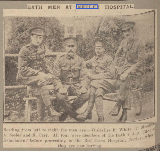 Bath Orderlies at Netley Hospital